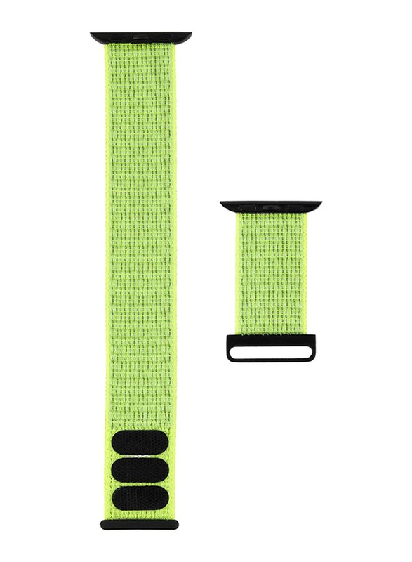 Case-Mate Nylon Band for Apple Watch 42mm/44mm, Reflective Neon Green