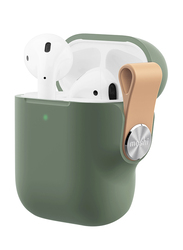 Moshi Pebbo Shock Absorb Stylish Case for Apple AirPods 1/2, Mint Green