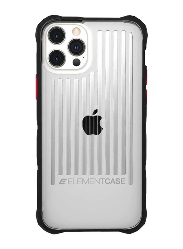 Element Case Apple iPhone 12/12 Pro Special Ops Military-Grade Rugged Screen Barricade Clearshell Plating Mobile Phone Case Cover, Clear/Black