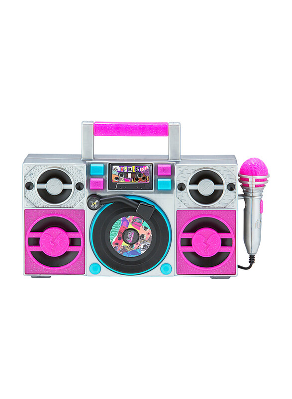 

iHome Kiddesigns Lol Surprise Sing Along Karaoke Boombox for Kids, Ages 3+, Multicolour