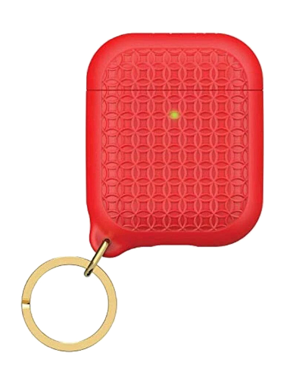 Catalyst Key Ring Case for Apple AirPods 1/2, Flame Red