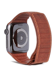 Decoded Leather Magnetic Traction Strap for Apple Watch Series 5/4/3/2/1 42mm/44mm, Brown