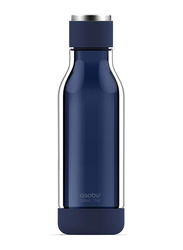 Asobu 17oz Inner Peace Glass & Tritan Encased Travel Water Bottle, ASB-GT50, Blue