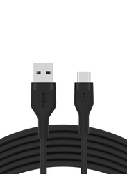 Belkin 3-Meter Boost Charge Flex USB-C Cable, USB Type A to USB Type-C for USB-C Devices, Black 