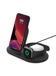 Belkin Boost Charge 3-in-1 Wireless Charger, 10W, Black