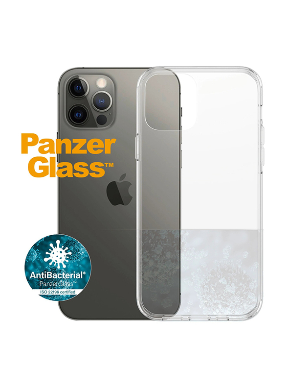 PanzerGlass Apple iPhone 12/12 Pro Drop Protection Anti-Microbial Treated Mobile Phone Case Cover, Clear