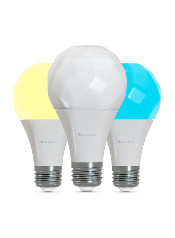 

Nanoleaf Matter Edition Essentials Smart Light Bulb, A19/A60, 3 Pieces, Multicolour