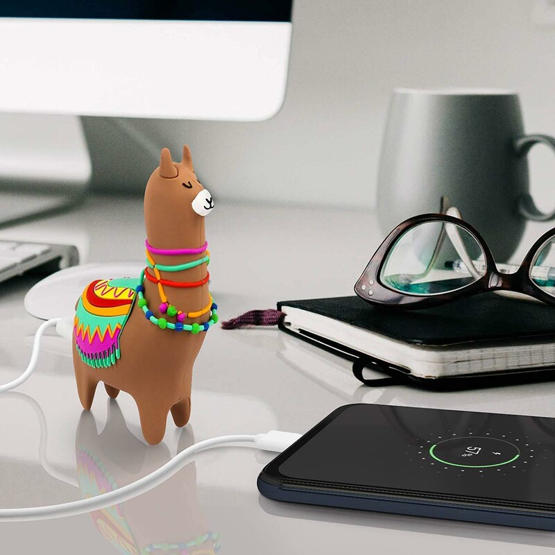 Mojipower 2600mAh Llama Power Bank with Micro-USB Input, Multicolor