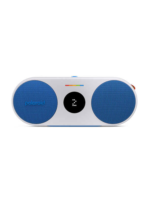 Polaroid Player 2 Portable Bluetooth Speaker, Blue/White