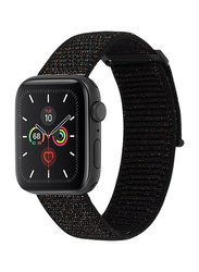 Case-Mate Nylon Band for Apple Watch 38mm/40mm, Mixed Metallic Black