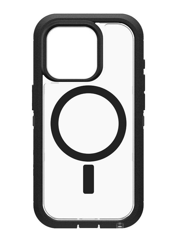 

Otterbox Apple iPhone 15 Pro Mobile Phone Back Case Cover, Clear/Black