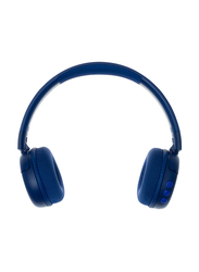 BuddyPhones POP Fun Bluetooth Wireless On-Ear Headset for Kids, Deep Blue
