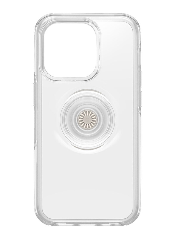 

Otterbox Apple iPhone 14 Pro Otter + Pop Symmetry Plus MagSafe Mobile Phone Case Cover, Clear