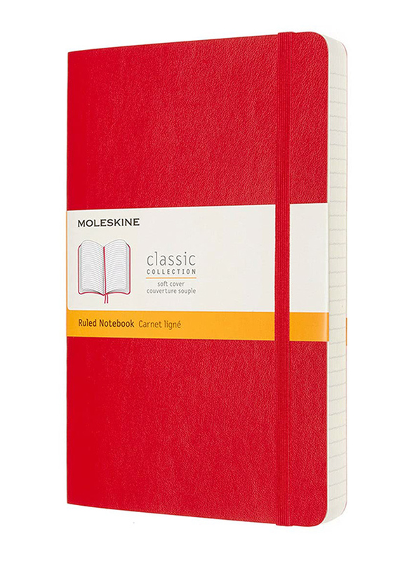 

Moleskine Expanded Large Ruled Soft Cover Notebook, 5 x 8.25cm, Scarlet Red