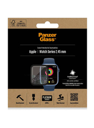 Panzerglass Super+Tempered Glass Screen Protector for Apple Watch Series 7 45mm, Black