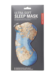 Kikkerland Maps Ultra Soft Sleep Mask, 2 Pieces