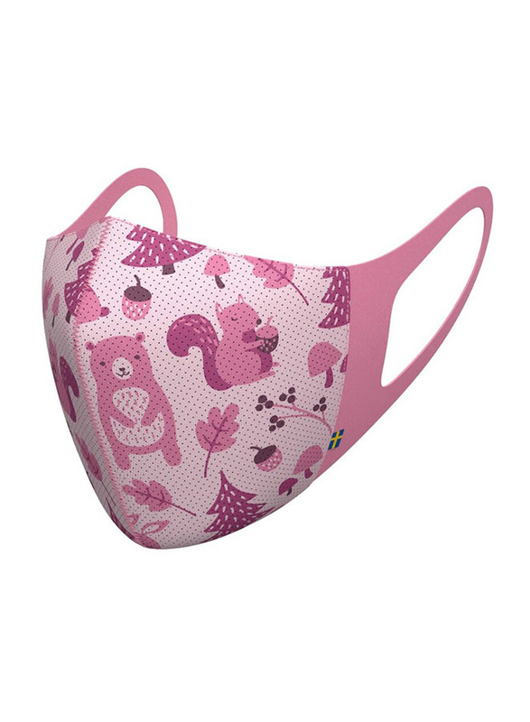 Airinum Kids Lite Air Washable/Reusable Facial Mask, Wild Pink, Small