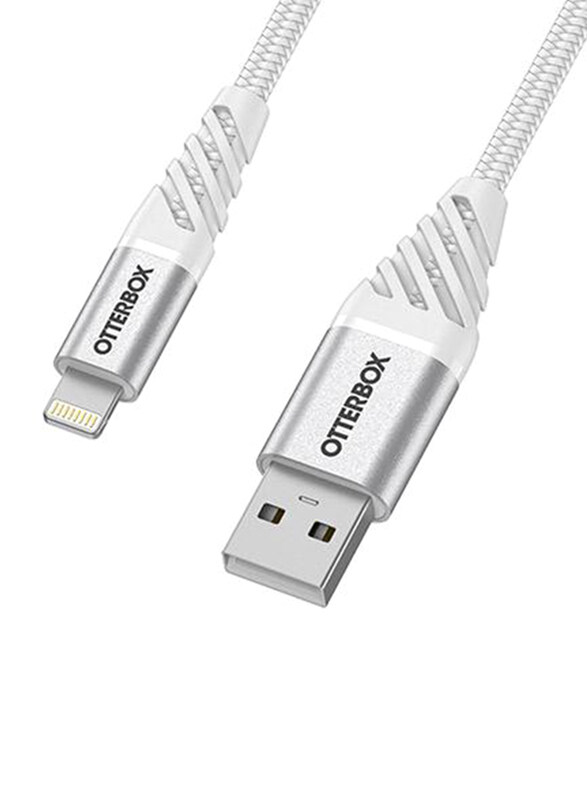 

Otterbox 2-Meter Premium Lightning Cable, USB Type A Male to Lightning for Apple Devices, White