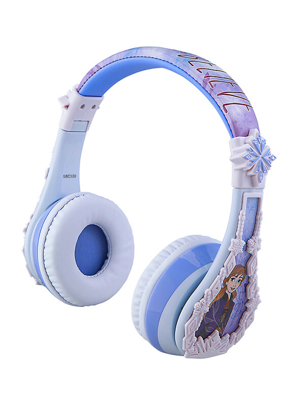 

KidDesigns Frozen II Kid Safe Wireless Bluetooth Headphone for Kids, Icy Blue