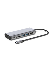 Belkin Connect USB-C 6-in-1 Multiport Hub, Grey