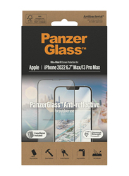 Panzerglass Apple iPhone 14 Plus 2022 Anti-Reflective Screen Protector, Black/Clear