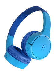 Belkin Soundform Mini Wireless On-Ear Headphones for Kids with Mic, Blue