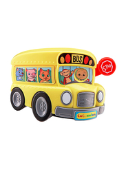 KidDesigns Cocomelon Musical Bus with Built-in Songs and Sound Effects, 3+ Years, Yellow