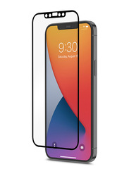 Moshi Apple iPhone 12 Pro Max iVisor Anti Glass Edge-to Edge Mobile Phone Tempered Glass, Matte White/Black Frame