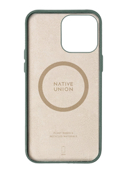 Native Union Apple iPhone 15 Pro Max 2023 (RE) Classic Leather Mobile Phone Case Cover with Magsafe, Green