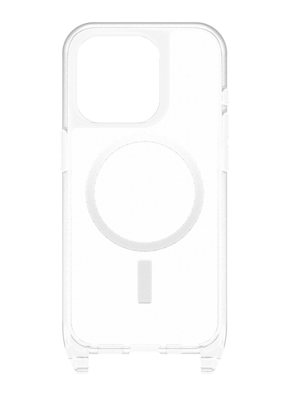 Otterbox Apple iPhone 15 Pro React Necklace MagSafe Mobile Phone Back Case Cover, Clear