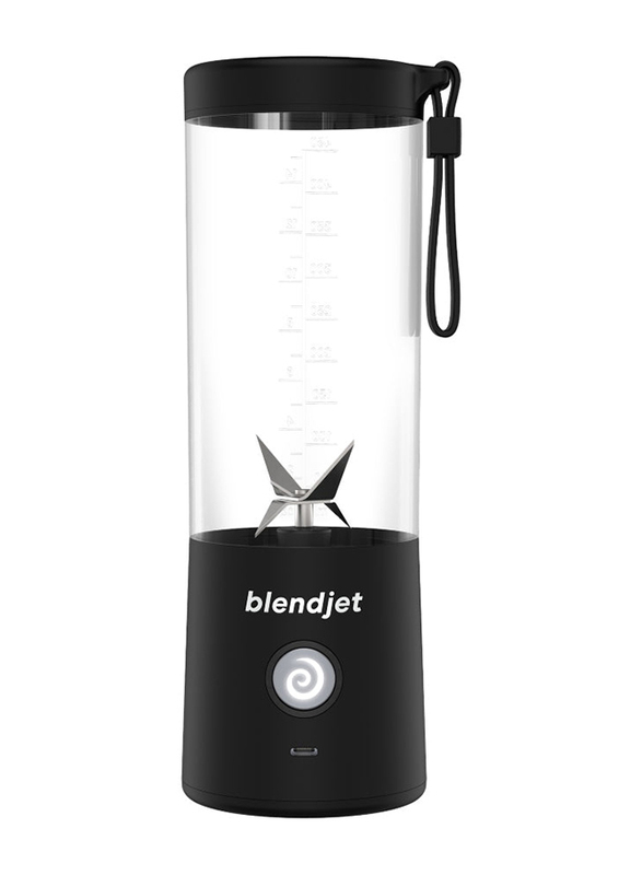 Blendjet 16Oz V2 Portable Blender with 6 Stainless Steel Blades, Black