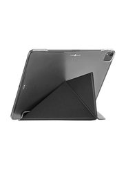 Case-Mate Apple iPad 10.2-inch (7th Gen) Origami Design 360 Protection Leather Tablet Flip Case Cover with Multiple Viewing Mode & Auto Sleep/Wake, Clear/Black