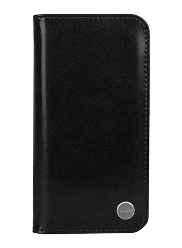 Moshi Apple iPhone XS/X Overture Mobile Phone Flip Case Cover, Charcoal Black