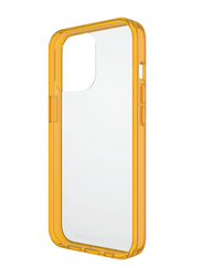 Panzerglass Apple iPhone 13 Pro Clear Case Color TPU Drop Protection Treated Mobile Phone Case Cover with Anti-Microbial, Tangerine Yellow