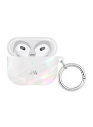 Case-Mate Circular Ring Clip Precision Molded Fit Case Cover for Apple Airpods 3rd Gen, Soap Bubble White