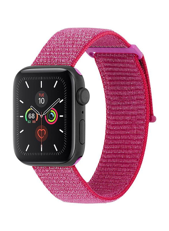 Case-Mate Nylon Band for Apple Watch 38mm/40mm, Metallic Pink