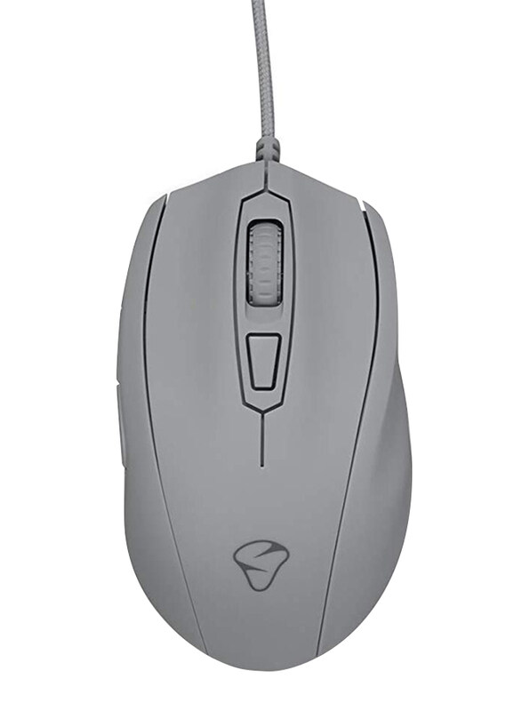 

Mionix Castor Ergonomic Optical 6 Button RGB Gaming Mouse, Shark Fin, Grey