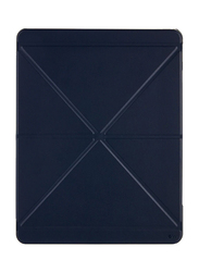 Case-Mate Apple iPad 10.2-inch (7th Gen) Origami Design 360 Protection Leather Tablet Flip Case Cover with Multiple Viewing Mode & Auto Sleep/Wake, Clear/Navy Blue