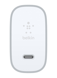 Belkin Boost Up Charger, USB Type-C Home Charger with Cable & Quick Charge 4 Plus, White