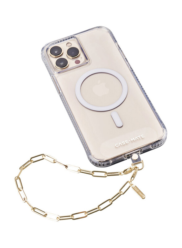 

Case-Mate Gold Link Chain Phone Wristlet Detachable Universal Phone Strap Secure Anchor & Latch, Gold