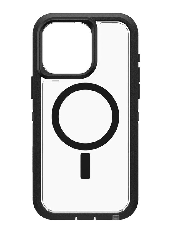 

Otterbox Apple iPhone 15 Pro Max Mobile Phone Back Case Cover, Clear/Black