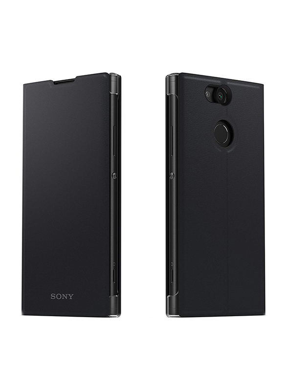 Sony Style Flip Case Cover for Sony Xperia XA2 Mobile Phone, Black
