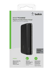 Belkin 10000mAh BoostCharge Magnetic Wireless Power Bank for Apple iPhone 12 Series, Black
