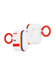 Case-Mate Kodak Case for Apple AirPods, Striped Kodachrome Super 8, White