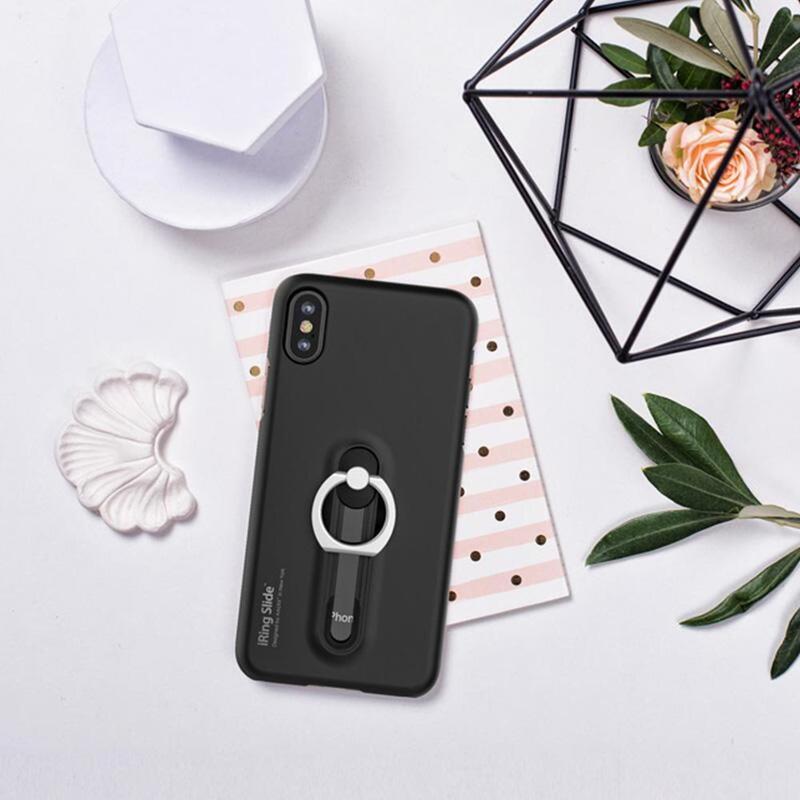 Iring Apple iPhone XS/X Slide Protective Mobile Phone Case Cover, Black