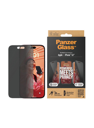 Panzerglass Apple iPhone 15 2023 Ultra Wide Privacy Screen Protector, Black