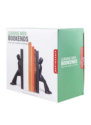 Kikkerland The Leaning Men Bookends, Black