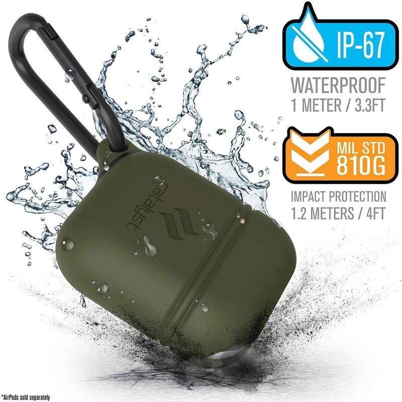 Catalyst Silicone Case for Apple Airpods, Army Green