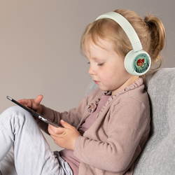 BuddyPhones POP Fun Bluetooth Wireless On-Ear Headset for Kids, Ocean Green