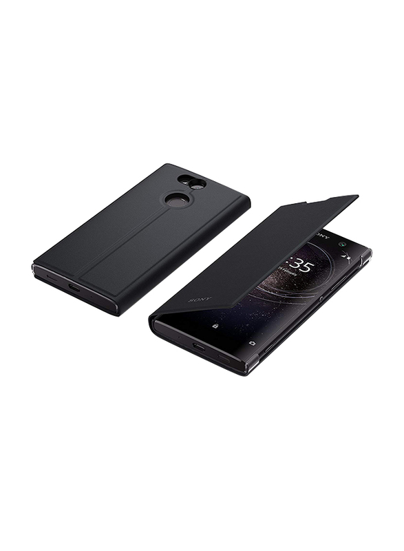 Sony Style Flip Case Cover for Sony Xperia XA2 Mobile Phone, Black